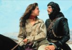Brooke Shields & Lambert Wilson Characters: Dale & Jaffar Film: Sahara (1983) Director: Andrew V. Mclaglen 01 December 1