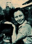 抗战期间拍摄《青年中国》(1940)时的白杨